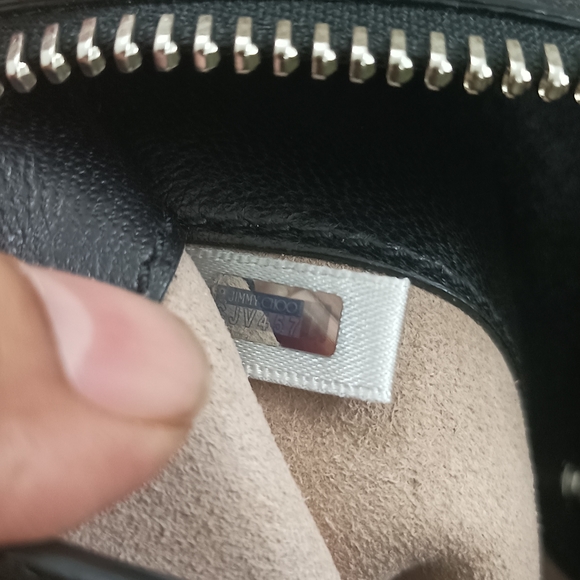 Authentic Jimmy Choo Raven Bag Black Nappa Leather - Picture 13 of 15